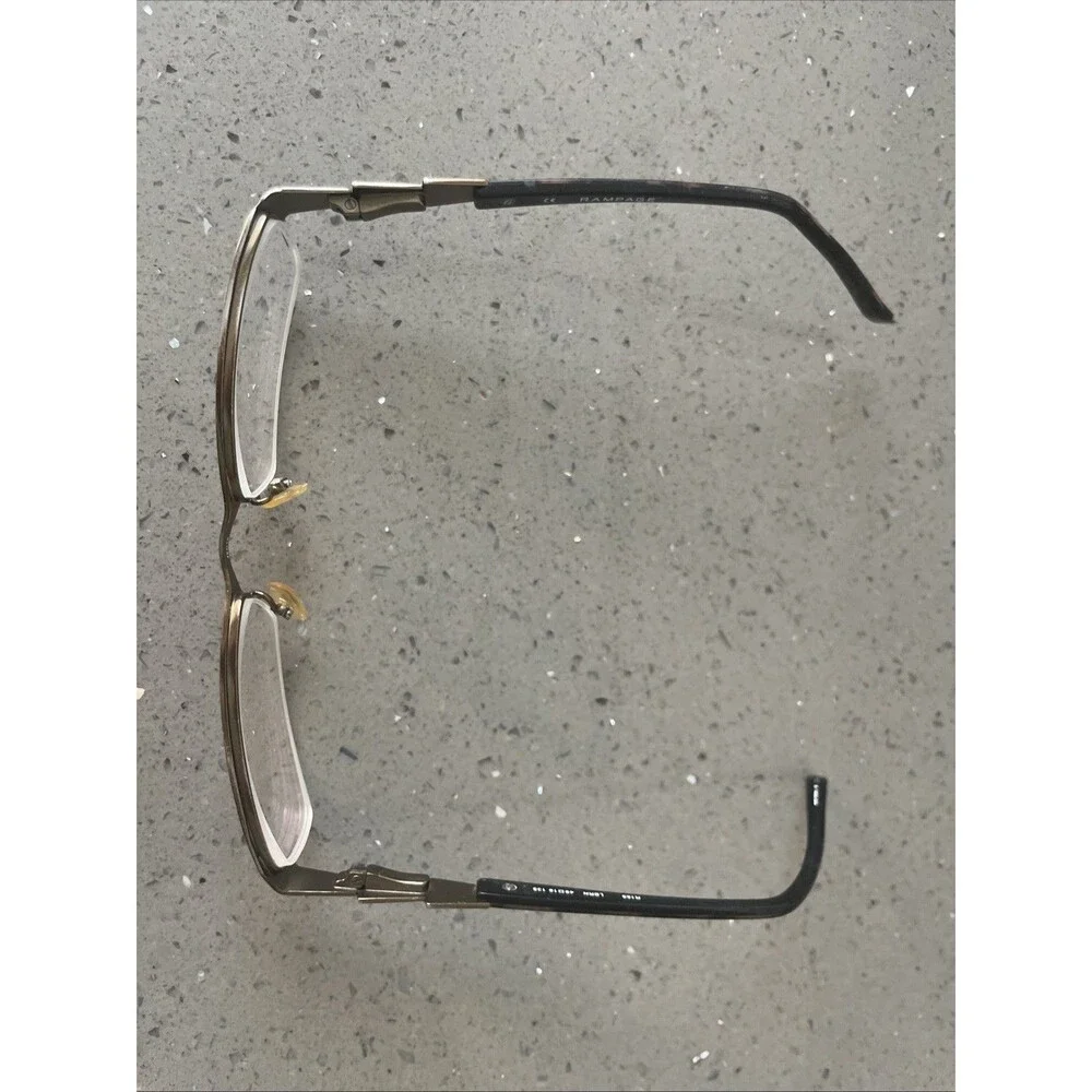 Rampage R165 LBRN 49-18-135 Brown Metal Flex  Half Rim Eyeglasses Frames ONLY
